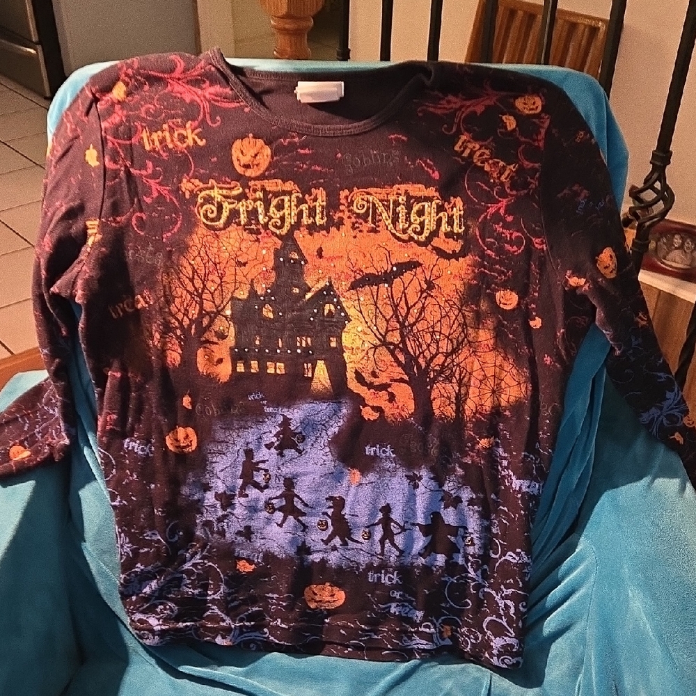 Frightful Night Halloween Long Sleeve Shirt